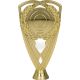 Gold plastic figurine with space for an emblem