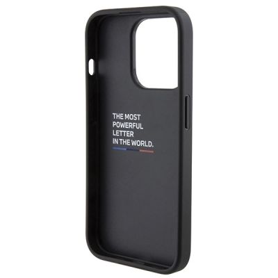 8. BMW Grip Stand Smooth & Perforated case for iPhone 15 Pro - black