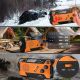 37. Extralink Solar Emergency Radio with Crank Dynamo Powerbank 4000mAh with SOS Flashlight SR-4000 Portable Analog Black, Orange