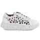 2. Women's leather platform shoes white Artiker 56C1167