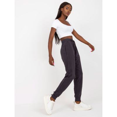 3. Basic graphite sweatpants with pockets (B-005.53)