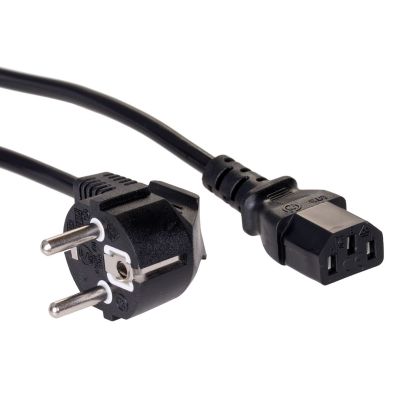 Akyga AK-PC AK-PC-06A Cable (Hybrid C/E/F (CEE 7/7) M - C13 M standard; 3m; black)