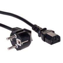 Akyga AK-PC AK-PC-06A Cable (Hybrid C/E/F (CEE 7/7) M - C13 M standard; 3m; black)