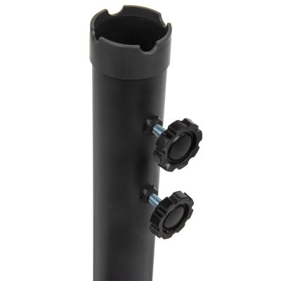 23. 300CM FOLDING GARDEN UMBRELLA ON A BOOM, ANTHRACITE GREY