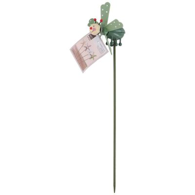 3. DECORATIVE LADYBUG ON A PEAK WITH A PINWHEEL, GREEN