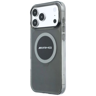 2. Mercedes AMG IML Transparent Bicolor Block MagSafe Case for iPhone 18 Pro Max / 17 Pro Max - Black and Gray