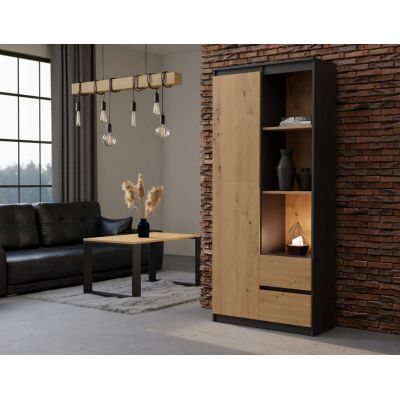 4. RS-80 BILY OFFICE SHELVING SET ANTHRACITE/ARTISAN