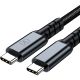 2. 3mk Hyper Cable N-SERIES Thunderbolt 4 USB-C / USB-C 1m 48V/5A 40Gb/s 240W 8K60Hz - black