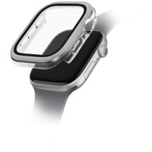 Uniq Voute tempered glass case for Apple Watch 10 46 mm - silver