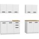 3. KITCHEN SET 2M WHITE MATTE, ARTISAN COUNTERTOP