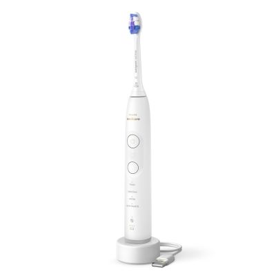 Philips 7100 HX7429/02 sonic toothbrush, for adults, Sonic toothbrush, Daily care, Gum protection, Gentle, Whitening, 62000 movements per minute, Black, White, 2 min, 4 x 30 sec