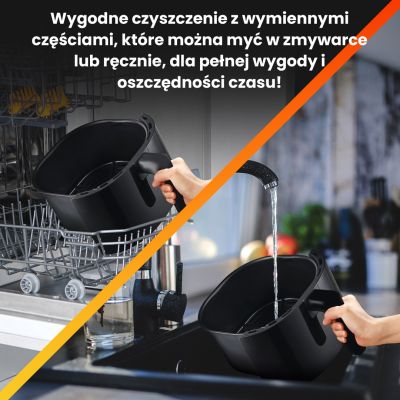 10. Extralink HOME AIR FRYER 5.2L EU SJ-520 Single 5.2L Hot Air Fryer Black