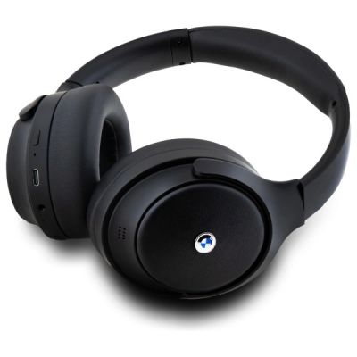 2. BMW Bluetooth ANC On-Ear Headphones BMBHKL601SSLVK Black/Black Metal Logos