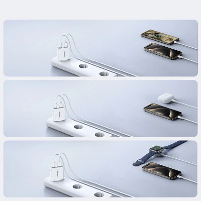 10. Joyroom JR-TCF14 20W USB-A USB-C Super Slim Wall Charger - White