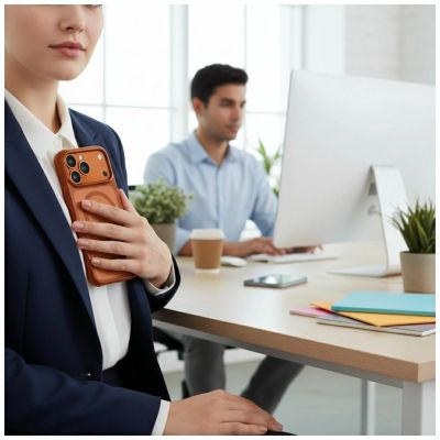 3. Uniq Veren iPhone 17 Pro Max Magclick Charging Case - Orange