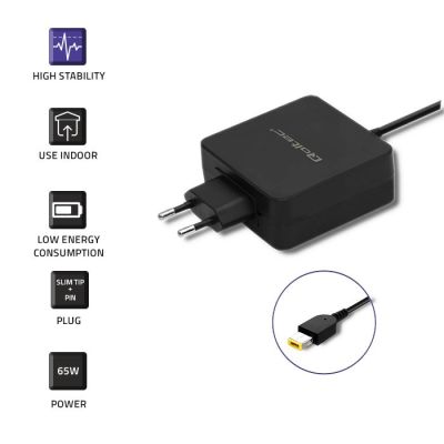 3. QOLTEC POWER SUPPLY FOR LENOVO | 65W | 20V | 3.25A | SLIM TIP