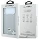 8. Karl Lagerfeld Grained Karl Head Metal MagSafe Case for iPhone 18 Pro Max / 17 Pro Max - Gray