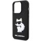 6. Karl Lagerfeld KLHCP14L3DRKHNK iPhone 14 Pro 6.1" black/black hardcase Rubber Choupette 3D