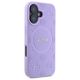 4. Guess Saffiano Peony Classic Logo MagSafe iPhone 16 Case - Purple