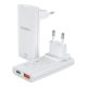 2. Choetech PD6011 65W GaN Ultra USB-C + USB-A Wall Charger - White
