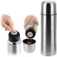 14. 1000ML TRAVEL THERMOS WITH 2 CUPS SILVER