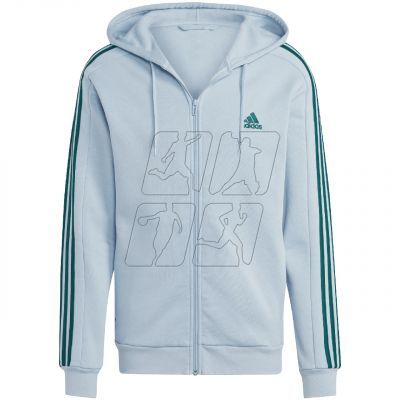 2. adidas Essentials Fleece 3-Stripes Full-Zip M sweatshirt IJ8932