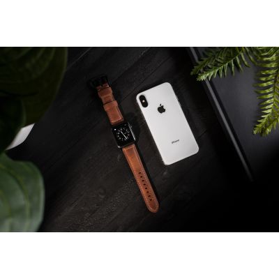 14. Nomad NM1A4RBT00 Smart Personal Accessory Band Brown Leather