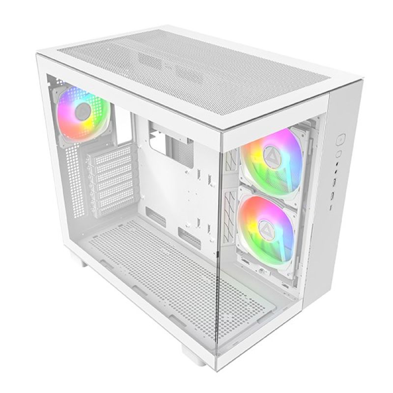 Montech KING 65 PRO PC Case, Midi-Tower, ATX, ARGB, Tempered Glass - White
