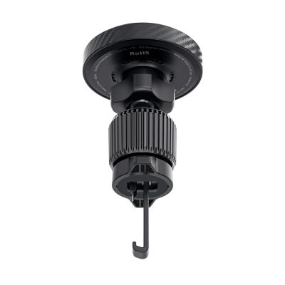 4. Acefast D33 Car Holder with Qi2 15W Magnetic Charger for Air Vent - Black