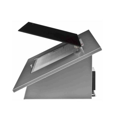 5. Chimney Cooker Hood AKPO WK-4 NERO ECO 50 GREY / BLACK GLASS