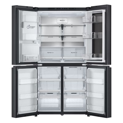 7. LG GMG960EVJE Multi Door Side-By-Side Refrigerator 179cm Essence Black Steel Matte Black Total NoFrost Water Feeder