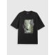 5. Women's loose T-shirt with print 4F 4FRSS26TTSHF3706-20S