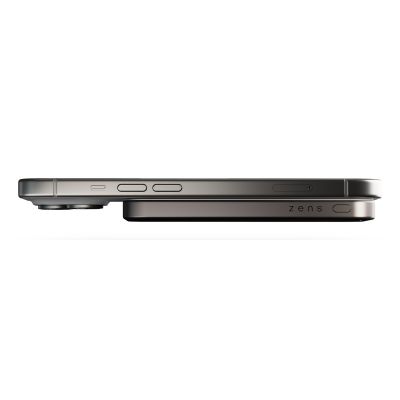 3. ZENS Slim Qi2 Aluminum Powerbank - 5000 mAh magnetic powerbank compatible with MagSafe and Qi2 (black)