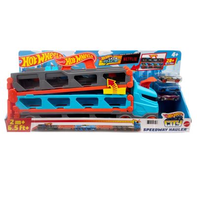 8. Hot Wheels City Racing Transporter 2in1 Gvg37