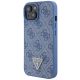 2. Guess GUHCP15SP4TDPB iPhone 15 6.1" blue/blue hardcase Leather 4G Triangle Strass