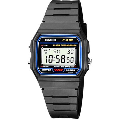 Men's Watch CASIO F-91W-1YEG + BOX