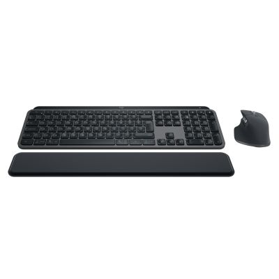 13. Logitech MX Keys combo for Business Gen 2 keyboard Mouse included Office RF Wireless + Bluetooth QWERTY American International Graphite