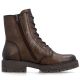 2. Brown women's leather worker boots Rieker 75800-25
