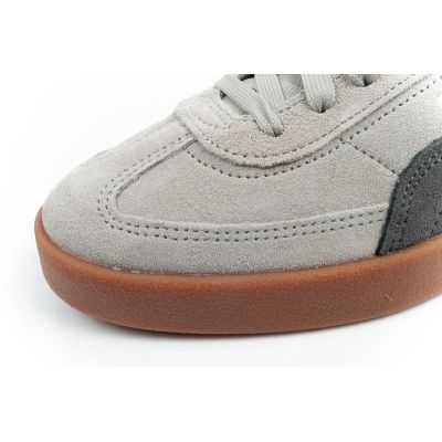 6. Puma Club II Era men's sports shoes, leather sneakers, gray