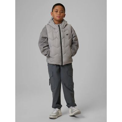 3. Boy's vest with synthetic filling 4F 4FJRSS26TVJAM352-25S