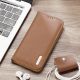 27. Dux Ducis Hivo Leather Flip Cover Genuine Leather Wallet for Cards and Documents iPhone 14 Pro Max Brown