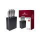 2. GERLACH.SET OF KNIFE BLOCK 5 pcs. MODERN BLACK %%%