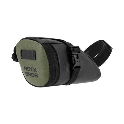 2. Rockbros DB006 Bicycle Saddle Bag 0.2L - Black and Green