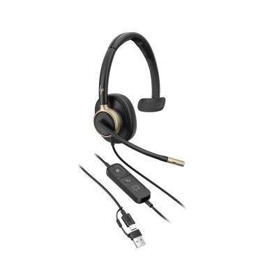 34. HP Poly Mission 815 Monaural USB Wired Headset