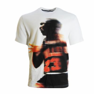 4. Men's Air Jordan Sport Dri-FIT Graphic T-Shirt White - HQ8966-100