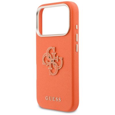6. Guess FW Resin Logo Case for iPhone 17 Pro Max - Orange