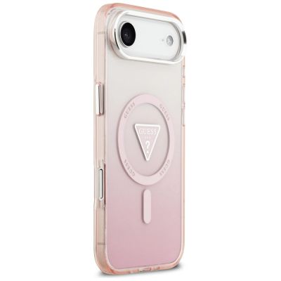 4. Guess IML Gradient Triangle Logo MagSafe iPhone Air Case - Pink