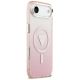 4. Guess IML Gradient Triangle Logo MagSafe iPhone Air Case - Pink