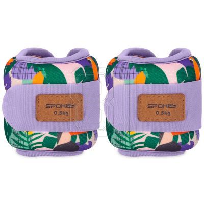 Spokey HOME JUNGLE ankle and wrist weights 2x 0.5 kg