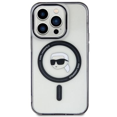 3. Karl Lagerfeld KLHMP15XHKHNOTK iPhone 15 Pro Max 6.7" transparent hardcase IML Karl`s Head MagSafe